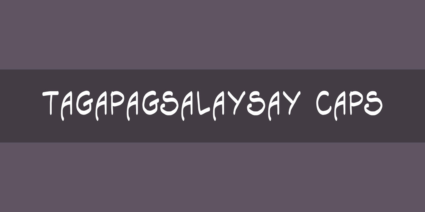Пример шрифта Tagapagsalaysay Caps Narrator Bold
